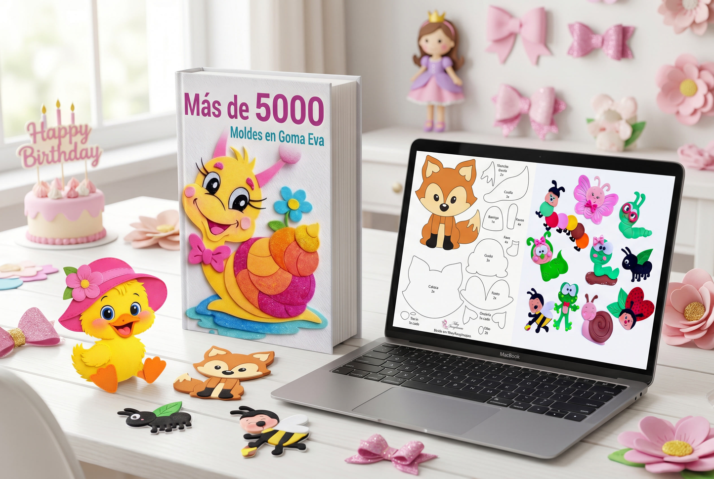 +5.000 moldes en goma eva