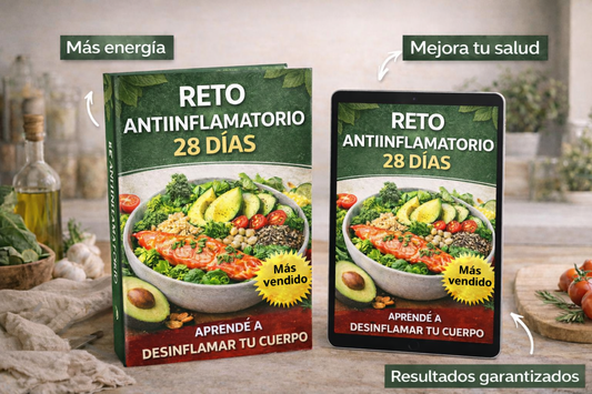 Reto antiinflamatorio de 28 días + 12 bonus de regalo 🎁